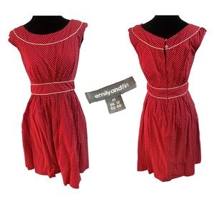 BEAUTIFUL 50’s Inspired Red Poka Dot Dress
